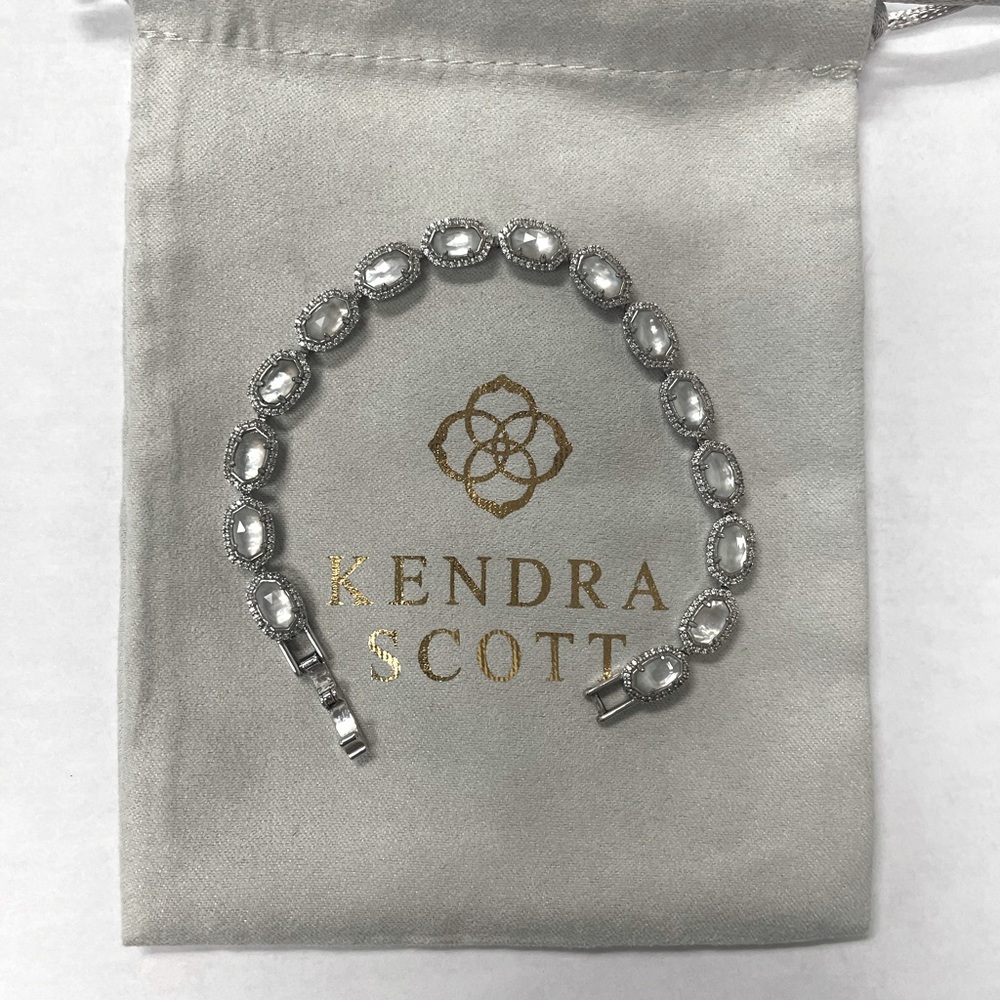 Kendra Scott silver Cole link bracelet